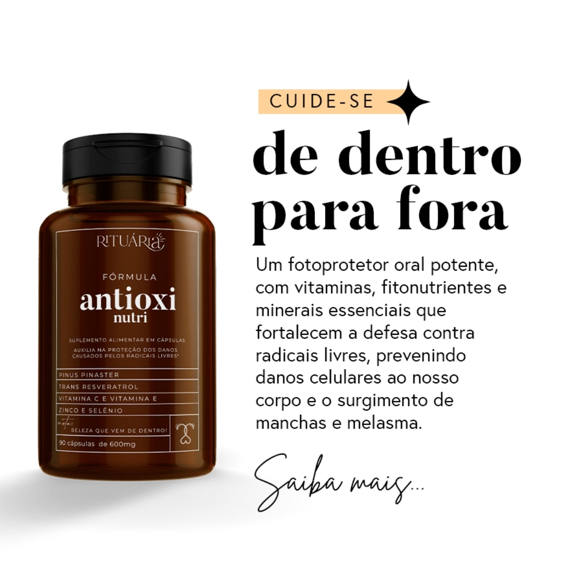 Fórmula Antioxi Nutri - 90 cápsulas