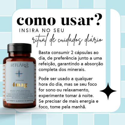 Fórmula 4mag 180 cáps